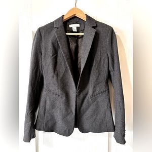 H&M Gray Blazer Suit Jacket - Size 8